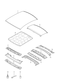 8W6817111-Roof cavity without antenna see shop manual