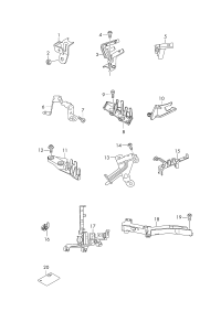 4H0971845BD-Bracket attachment gas temperature sensor