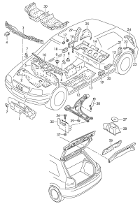 8P0863993B-Damper, transverse bulkhead