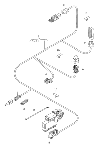 8P4971693AB-Harness, for door trim