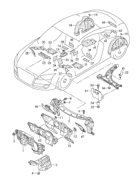 8P0863150B-PORSCHE CAYENNEAIR DUCT CENTRE