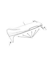 1UV35GW7AE-SPOILER LIFTGATE INCLUDES NOZZLE , LAMP AND SEALS