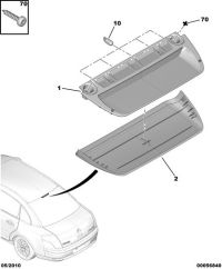6351Z5-Lens, third brake lamp