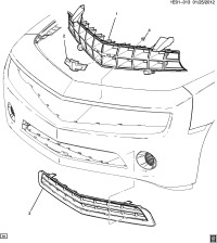 92243533-GRILLE,FRT(BLACK)(LESS EMBLEMS)