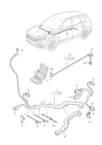 4M1971111Q-Harness, for electronic mechanical steering booster