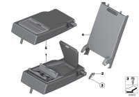 52207361040-Bracket leather mid frt