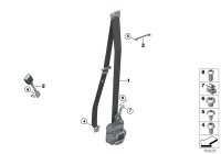 72117497861-S/belt reversible retractor 2nd lh