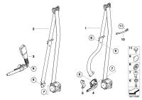 72119172211-Seatbelt & s/belt tension control lh
