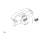 8112100AKZ16A-Control assy-a/c w/panel