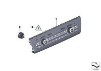 61319290742-Panel, repair module radio and air conditioner operation