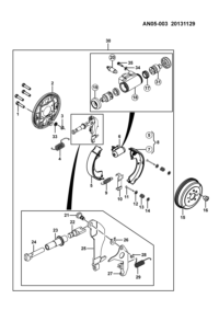 9045605-Cylinder assy-rear brake
