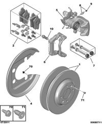 425444-PEUGEOT BRAKE PAD/RR/207/208