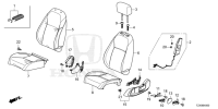 81140TZXHJ1ZA-Headrest assy., Seat assy-front