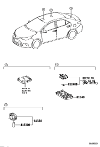8124060060A6-LAMP ASSY, ROOM, NO.1