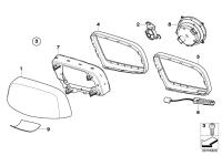 67136919497-Drive unit outer mirror memory