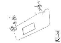 51167897605-Sunvisor/mirror illumination lh