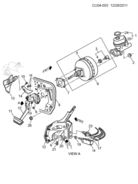 10309019-Pedal (w/bracket) (including 11) (mouth type only)