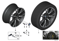 36118073849-Black standard paint, disc rim light metal ink