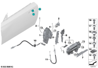 51215A29AD5-Bracket, adapter door outside handle, rh/lh