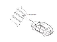 8119100XKW09B-Shroud assy-a/c trim, lh