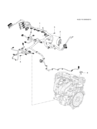9054641-Wire, engine (for front 20141119 use) (for front 2nd design see 26674294)