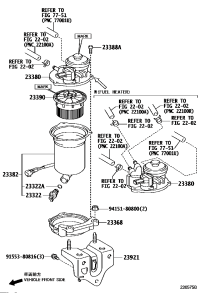 2338051030-CAP ASSY, FUEL FILTER