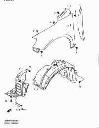 7232257L00-LINING,FR FENDER,R ATK412