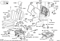 7920428150-Frame sub-assy, no.2 seat back, rh/lh