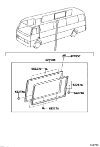 6207136110-WINDOW ASSY SLIDE