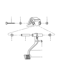 4294639-Shaft, brake pedal