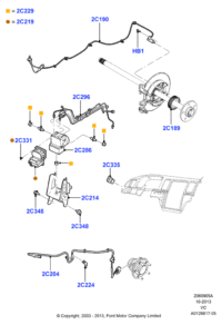 6W1Z2C189BA-Indicator assy