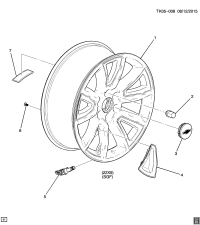 23106878-INSERT,WHL SPOKE TR(PART OF 1)(CHROME)