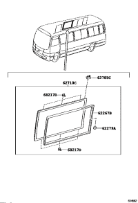 620710S040-WINDOW ASSY SLIDE