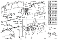 554070S010E0-Cover sub-assy, instrument panel, lower
