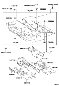 585100N050C0-CARPET ASSY, FLOOR