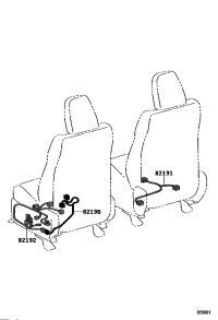 821910R020-WIRE, FRONT SEAT, RH