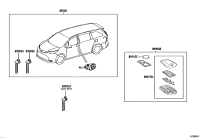 8907208060-Case comp, remote key (for smart key)