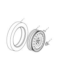 4024007000-Wheel, steel 17X4T