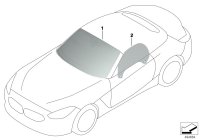 51317454438-Windshield green rain/light/fog