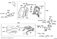 725250P030A2-HANDLE, RECLINING ADJUSTER RELEASE, RH
