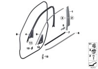 51337205593-Gasket, lens outer lh