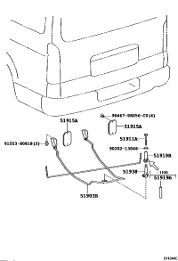 5191128070-BOLT, SPARE WHEEL