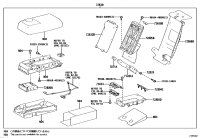 7283450160-Panel, rear no.2 seat armrest, center