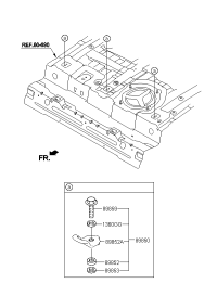 898503K000-HOLDER ASSY-CHILD REST HOOK