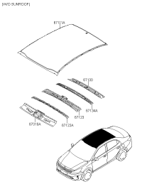 67111S4000-PANEL,ROOF