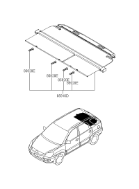 859101F100EZ-TRIM ASSY-COVERING SHELF