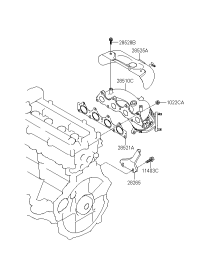 285102BCB0-MANIFOLD CATALYTIC ASSY-EXH
