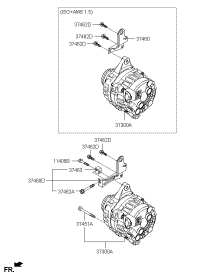 3730003715-ALTERNATOR, 12V 80A 4PK, TOYOTA