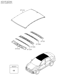 67111H2050-PANEL,ROOF