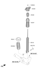 55311Q2500-SHOCK ABSORBER ASSY-RR